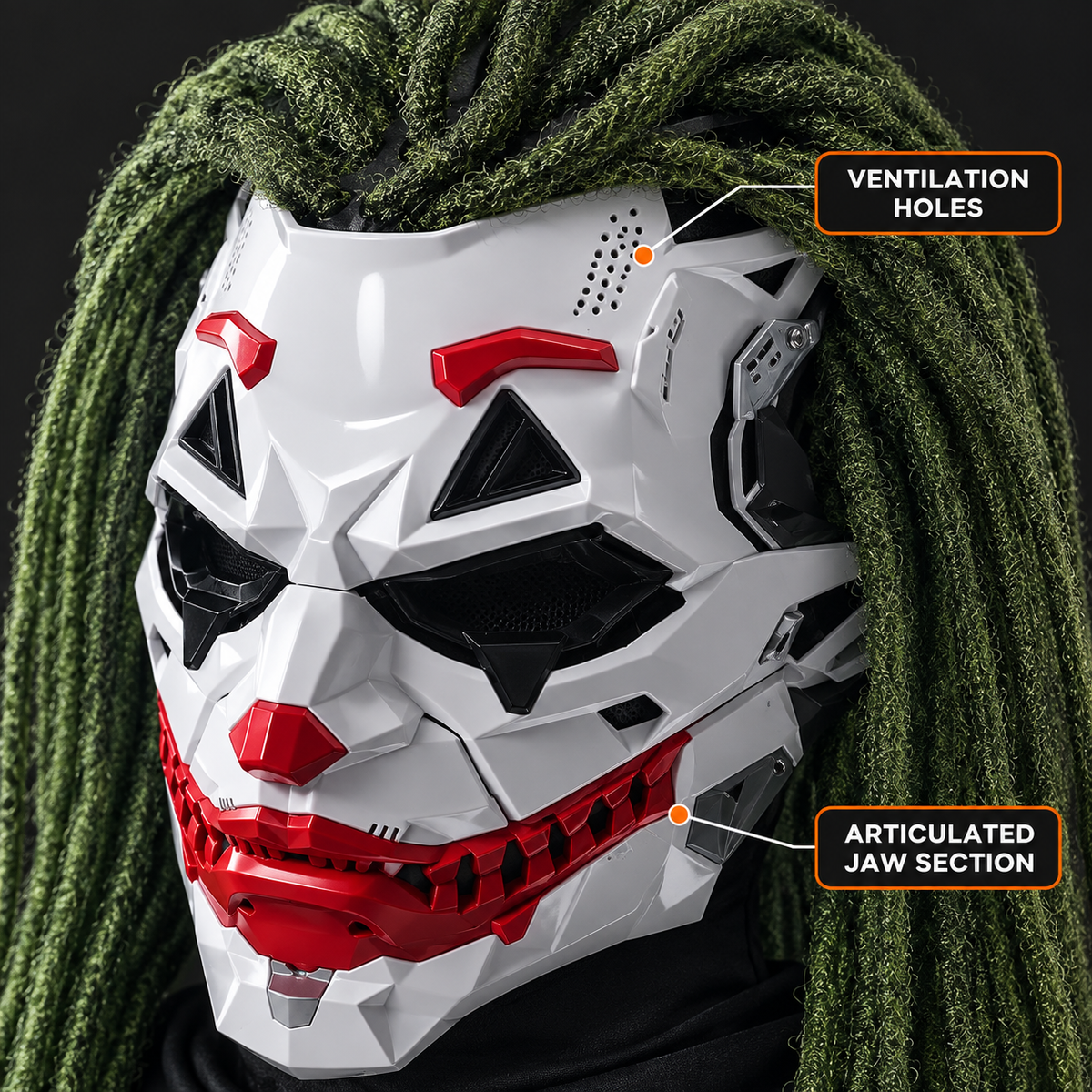 The Cyber Punk Joker Clown Mask