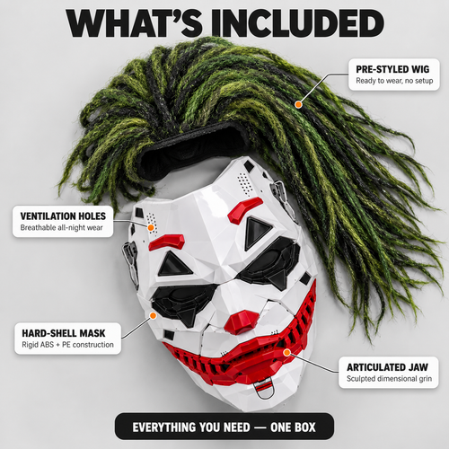The Cyber Punk Joker Clown Mask